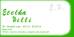 etelka willi business card